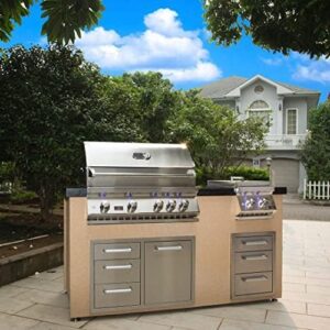 Enhance your outdoor cooking experience with Bonfire's stainless steel triple drawers, perfect for built-in BBQ island installations. Ideal for storing utensils, plates, and more, these 304-grade drawers offer durability and style.