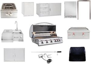 Unlock backyard gatherings with the BLAZE BBQ Outdoor Package. This comprehensive bundle features a 40” LTE gas grill, griddle, power burner, beverage center, and more - perfect for outdoor enthusiasts!