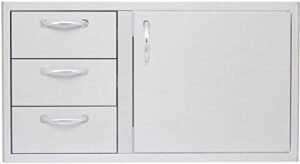 Unlock ultimate grilling convenience with Blaze Grills' 39" Access Door/Triple Drawer Combo, featuring easy access and ample storage space. Up to $50 off for a limited time!