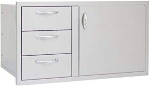 Unlock ultimate grilling convenience with Blaze Grills' 39" Access Door/Triple Drawer Combo, featuring easy access and ample storage space. Up to $50 off for a limited time!