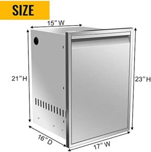 Discover the ultimate outdoor kitchen storage solution! This stainless steel tray features a built-in trash drawer, perfect for BBQ island grills.