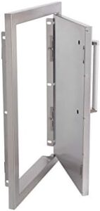 Upgrade your outdoor kitchen with the Whistler Single Access Door, featuring 304 stainless steel construction and a sleek silver finish.