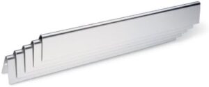 Elevate your grilling game with Weber's stainless steel flavorizer bars, perfect for searing in juices and flavors. With dimensions of 22.5 x 2.25 x 2.375 inches, these durable bars ensure lasting performance.