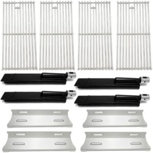 Upgrade your gas grill with S179 Stainless Steel replacement parts, featuring 4 heat plates, 3 cooking grates and burners. Perfect compatibility for Master Forge BG179A/ B models.