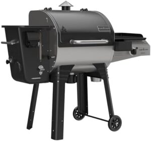 Here is the generated meta description:

"Experience backyard grilling like never before with Camp Chef's Woodwind 24 Pellet Grill, featuring WiFi connectivity and a spacious 811 sq in total rack area. Perfect for camping trips or home use."