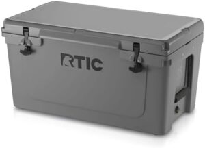 Here is the optimized meta description:

"Keep drinks and food fresh on-the-go with the RTIC 65 QT Ultra-Tough Cooler. Insulated hard-sided design, perfect for beach trips, camping, or picnics. Stay cool with this rugged cooler, now on sale!"