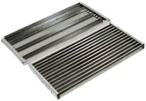 Upgrade your grilling experience with this Stamped Stainless Steel Cooking Grid Replacement set of 4, designed for Charbroil and Kenmore gas grill models. Perfect for easy cleaning and durability.