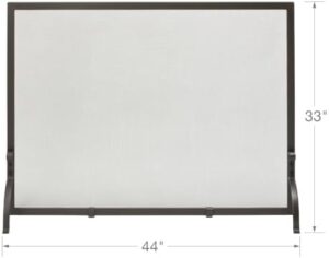 Get a perfect view of your favorite TV shows or movies with the Uniflame 44” medium-sized screen, featuring a sturdy metal base and heavy metal shielding. Ideal for most fireplaces with its olde world finish.