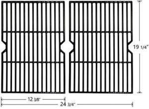 Upgrade your grilling experience with Hongso's porcelain cast iron grill grates, compatible with Charmglow, Nexgrill, Jenn-Air, Weber Genesis Series, and more. Perfect for cooking enthusiasts!