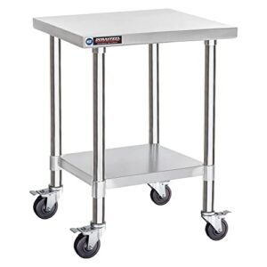 Here is the optimized meta description:

"Upgrade your kitchen workflow with this heavy-duty DuraSteel cart featuring a stainless steel NSF construction and rolling design, perfect for food prep, laundry, or grill stand use in commercial restaurant kitchens."