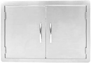 Enhance your outdoor cooking experience with Stanbroil's stainless steel double access door, perfect for adding storage and convenience to your outdoor kitchen, measuring 30 inches.