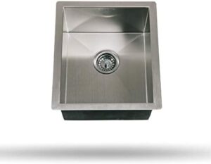 Upgrade your kitchen with the Coyote Universal 16x18 Inch Stainless Steel Sink featuring a drain and strainer, perfect for everyday use. Save big on this premium sink now!