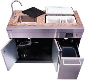 Here is the generated SEO meta description:

"Upgrade your outdoor kitchen with the Char-Broil Medallion Series Modular Entertainment Module, featuring stainless steel construction and modular design for easy setup."