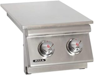 Discover the Bull Stainless Steel Slide-In Double Side Burner, perfect for grilling enthusiasts. Enjoy 2 powerful burners and liquid propane compatibility.