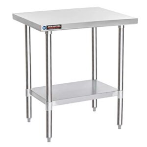 Perfect kitchen companion: 24x30 Small Stainless Steel Island for NSF Commercial Outdoor Grill Worktable with Under Shelf. Ideal for laundry room, kitchen, garage, or restaurant use. Compact and durable design.
