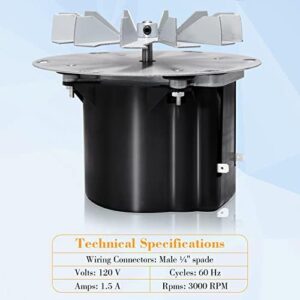 Upgraded heating performance with the Criditpid Replacement SRV7000-193 Combustion Exhaust Blower Motor, designed for Quadra-Fire Mt Vernon Pellet Stove. Efficiently removes smoke and odors with quiet operation. Perfect upgrade for improved comfort.