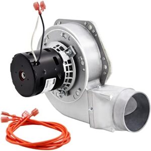Upgrade your pellet stove's airflow with the Criditpid Replacement PU-076002B Combustion Exhaust Blower Fan, featuring a durable housing and gasket for seamless installation.