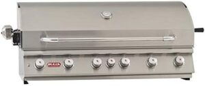 Here is the output:

"Upgrade your outdoor cooking with the Bull Diablo 6 Burner Grill Head, perfect for natural gas grilling. Enjoy 6 burners and ample cooking space. Get ready to sizzle with savings!"