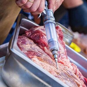 Elevate your BBQ game with the Magnum Meat Injector Gun, featuring 4 needles for versatile use and a 50ml capacity for marinades and seasoning. Made in the USA. Enjoy discounted prices and exclusive deals!