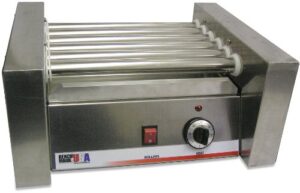 Here is the optimized meta description:

"Grill up a storm with Benchmark's 62010 dog roller grill, perfect for indoor or outdoor use. Powerful 120V motor and adjustable heat control for 420W output. A must-have for pet owners."