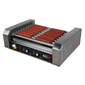 Here is a meta description that meets the requirements:

"Cook up to 24 hot dogs with VIZIONSTAR's Commercial 9 Roller Grill Cooker Machine, ideal for parties and events. Enjoy discounts and coupons on this top-selling griller!"