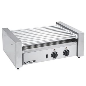 Discover the Adcraft RG-09 hot dog grill with 9 rollers and 7200-watts of power. Perfect for busy events or backyard gatherings.