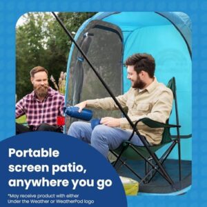 Stay protected outdoors with WeatherPod's Original Shark Tank MyPod Mesh Screen Pod, offering 1-2 person coverage and maximum UV protection (UPF 50) against bugs, mosquitoes, and harmful rays.