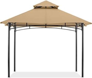 Discover a cozy outdoor retreat with the MASTERCANOPY 9x9 Gazebo for patios, featuring stable steel frame and beige design. Perfect for relaxing evenings or entertaining friends.