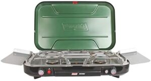Here is the optimized SEO meta description:

"Cook up a storm on your camping trips with the Coleman Classic 3-Burner Propane Camping Stove, featuring InstaStart ignition and 28,000 BTUs of power. Perfect for outdoor adventures, this stove offers 3 adjustable burners and reliable performance."