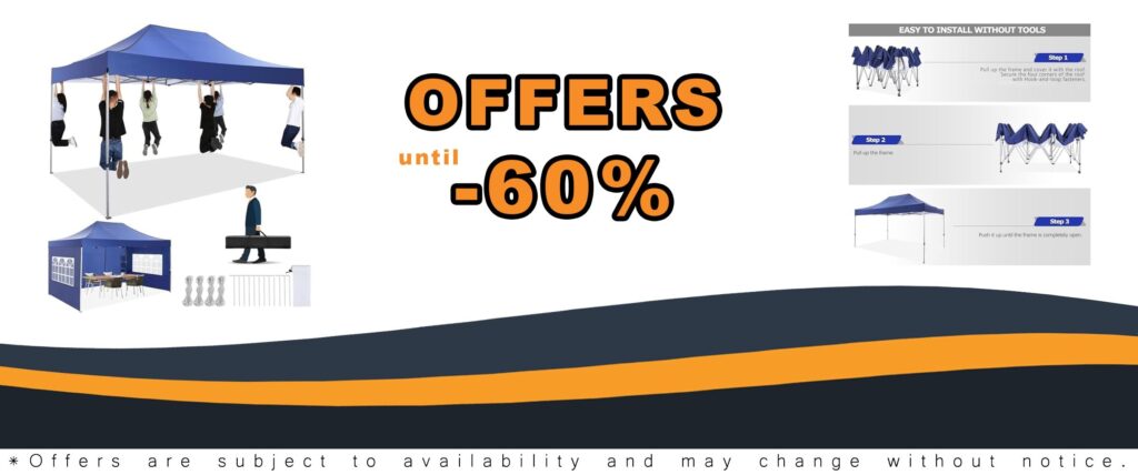 COBIZI Heavy Duty Pop Up Canopy Tent
