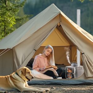 Here is the generated SEO meta description:

"Portable outdoor heating and cooking solution with 6 chimney pipes for tents, camping, fishing, and hunting - ideal for wood burning stove enthusiasts seeking a convenient and cozy experience."
