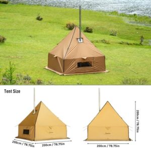 Stay warm and cozy on your outdoor adventures with the FIREHIKING Camping Hot Tent featuring a stove jack yurt tent, perfect for camping in cold weather. Enjoy extra warmth and comfort!