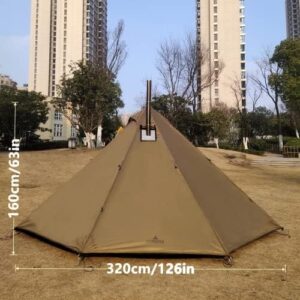 Meta description: "Stay dry and comfortable with the Longeek 2-4 Person Camping Tent, perfect for backpackers. Waterproof, easy to set up, and spacious enough for hot summer days. Save big on this ultralight teepee today!"