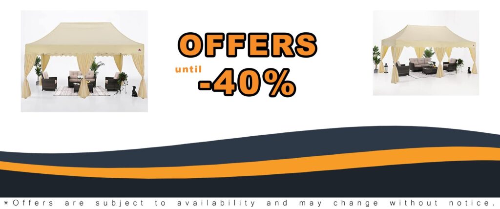 Patio Pop Up Canopy Tent Beige Outdoor Shade Shelter