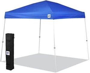 Here is the generated SEO meta description:

"Instantly set up your outdoor space with the E-Z UP Sierra II Pop Up Canopy in Royal Blue. 10' x 10' coverage and includes roller bag and 4-piece spike set for easy setup."