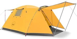Here is the generated SEO meta description:

"Compact and waterproof, this KAZOO camping tent sleeps 2 to 4 people comfortably. Easy setup and double-layer design for maximum protection. Perfect for family adventures!"