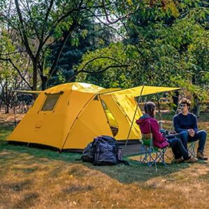 Here is the generated SEO meta description:

"Compact and waterproof, this KAZOO camping tent sleeps 2 to 4 people comfortably. Easy setup and double-layer design for maximum protection. Perfect for family adventures!"