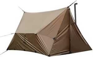 Experience the ultimate camping adventure with OneTigris ROCDOMUS Hot Tent featuring a waterproof design and stove jack for cozy warmth. Perfect for hiking, backpacking, or car trips!