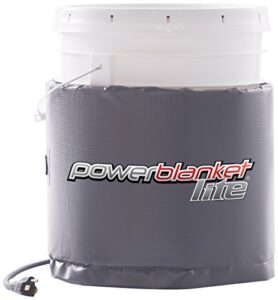 Stay warm and organized with the Powerblanket Lite PBL05, a 5-gallon insulated pail heater perfect for large projects or cold workspaces.