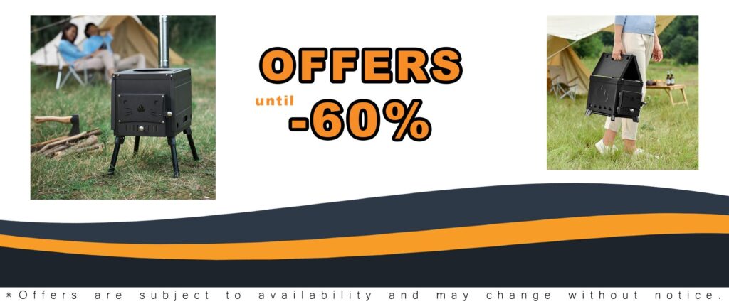 Outdoor Foldable Camping Stove Wood Portable Burning Chimney Pipe Perfect Camping Picnics