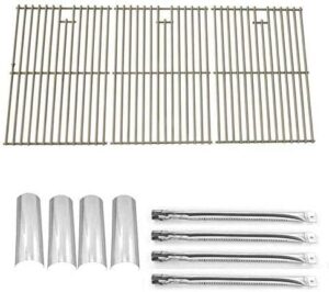 Here is the optimized meta description:

"Master your grilling experience with the Master Forge P3018 Repair Kit featuring 4 stainless burners, heat shields and grill grates. Perfect for DIY enthusiasts! Save big on replacement parts today!"