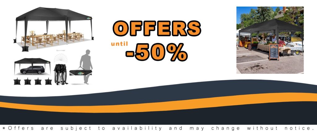 COBIZI 10x20 Waterproof Pop Up Canopy Tent