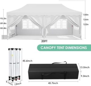 Protect your outdoor events with the Mamizo pop-up canopy tent featuring 6 sidewalls and adjustable height. Perfect for weddings and parties, this heavy-duty gazebo provides instant sun protection and includes a wheeled bag for easy transport.