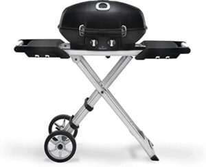 Savor sizzling meals on-the-go with Napoleon's TravelQ PRO285X Portable Propane Gas Grill, featuring 2 burners and scissor cart for effortless tailgating, camping, or small outdoor spaces. Up to $100 off!