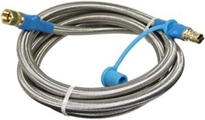 Discover reliable gas connections with the 3/8" ID Stainless Steel Overbraid Quick Disconnect Gas Connector, featuring 20 feet of durable length and easy disconnections.