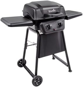 Here is the optimized SEO meta description:

"Upgrade your outdoor cooking with the American Gourmet by Char-Broil Classic Series 2-Burner Propane Stainless Steel Gas Grill, featuring durable stainless steel construction and reliable performance. Plus, pair it with a protective Char Broil Performance Grill Cover for added durability."