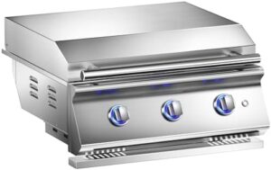 Here is the optimized meta description:

"Upgrade your outdoor kitchen with this premium 26-inch BBQ head grill griddle featuring 3 burners, 14,000 BTU each, and convertible to natural gas. Durable 304 stainless steel construction and perfect for barbecues and gatherings."