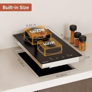 Here is the optimized meta description:

"Upgrade your cooking experience with this 2-burner electric cooktop featuring 2000W power, 12-inch touch control, timer, child lock and hot surface indicator. Perfect for countertop or built-in use. Matte black finish."