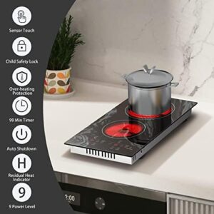 Here is the meta description:

"Upgrade your cooking experience with Karinear's portable electric cooktop featuring 2 burners, 110v plug-in and ceramic cooktop with beautiful wave pattern. Perfect for countertop use or built-in installation, perfect for small kitchens and apartments."