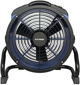 Boost your workspace's airflow with the XPOWER X-35AR fan, designed for heated environments. Professional-grade and heat-resistant, this blue fan ensures reliable performance in demanding settings.